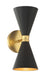 George Kovacs - P1827-248 - Two Light Wall Sconce - Conic - Coal+Honey Gold