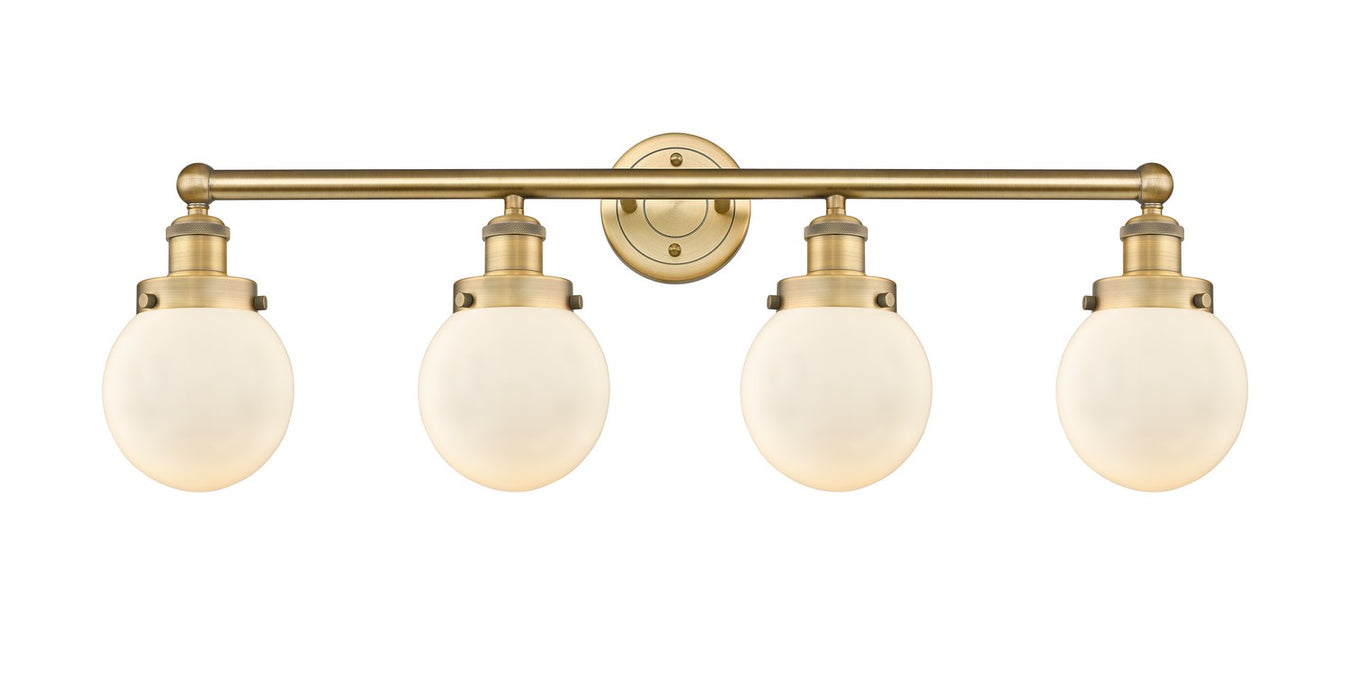 Innovations - 616-4W-BB-G201-6 - Four Light Bath Vanity - Edison - Brushed Brass