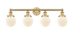 Innovations - 616-4W-BB-G201-6 - Four Light Bath Vanity - Edison - Brushed Brass