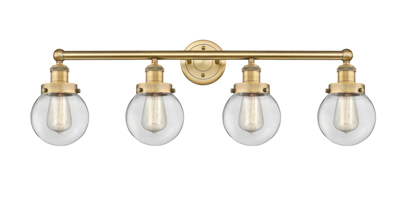 Innovations - 616-4W-BB-G202-6 - Four Light Bath Vanity - Edison - Brushed Brass