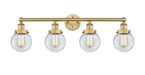 Innovations - 616-4W-BB-G202-6 - Four Light Bath Vanity - Edison - Brushed Brass