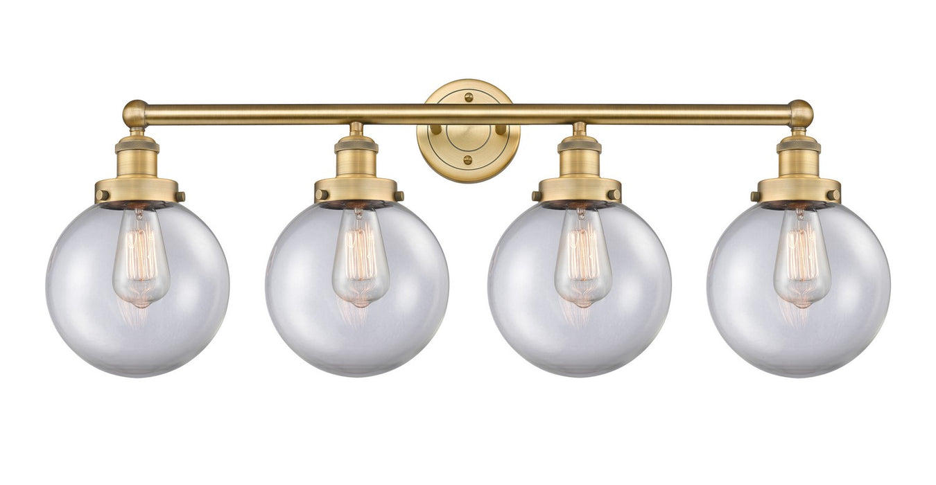 Innovations - 616-4W-BB-G202-8 - Four Light Bath Vanity - Edison - Brushed Brass