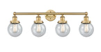 Innovations - 616-4W-BB-G204-6 - Four Light Bath Vanity - Edison - Brushed Brass