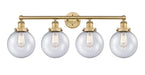 Innovations - 616-4W-BB-G204-8 - Four Light Bath Vanity - Edison - Brushed Brass