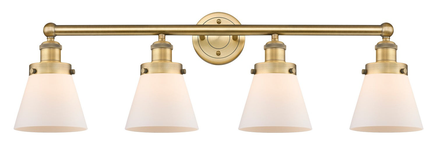 Innovations - 616-4W-BB-G61 - Four Light Bath Vanity - Edison - Brushed Brass