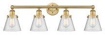 Innovations - 616-4W-BB-G64 - Four Light Bath Vanity - Edison - Brushed Brass