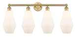 Innovations - 616-4W-BB-G651-7 - Four Light Bath Vanity - Downtown Urban - Brushed Brass