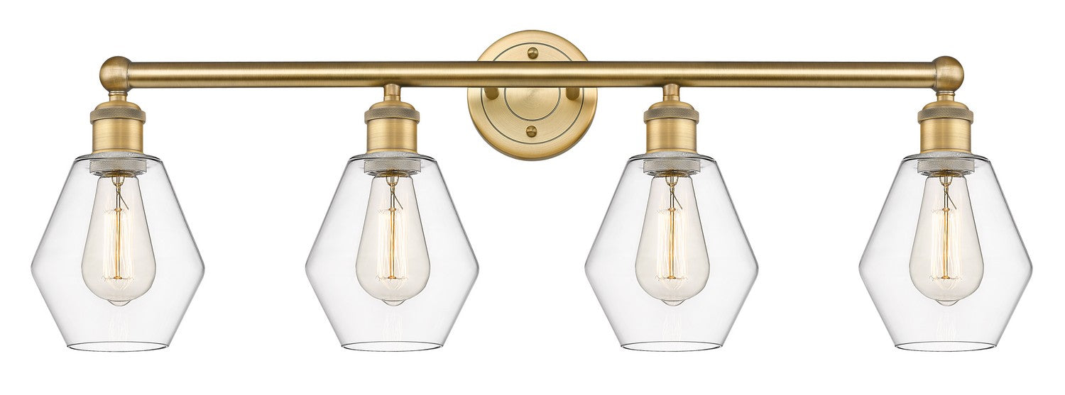 Innovations - 616-4W-BB-G652-6 - Four Light Bath Vanity - Edison - Brushed Brass