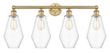 Innovations - 616-4W-BB-G652-7 - Four Light Bath Vanity - Downtown Urban - Brushed Brass