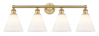 Innovations - 616-4W-BB-GBC-81 - Four Light Bath Vanity - Downtown Urban - Brushed Brass