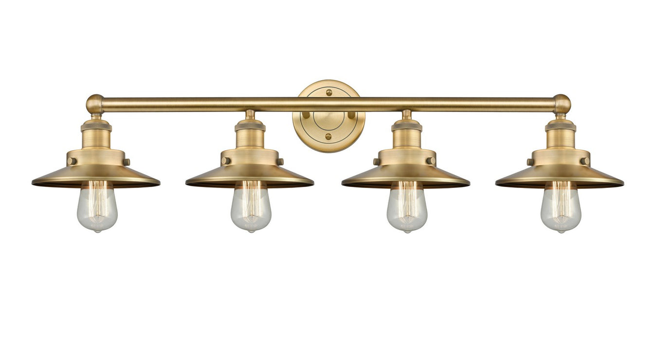 Innovations - 616-4W-BB-M4-BB - Four Light Bath Vanity - Downtown Urban - Brushed Brass