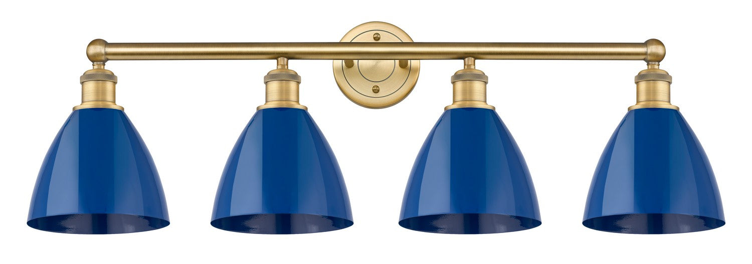 Innovations - 616-4W-BB-MBD-75-BL - Four Light Bath Vanity - Downtown Urban - Brushed Brass