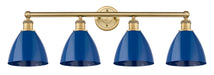 Innovations - 616-4W-BB-MBD-75-BL - Four Light Bath Vanity - Downtown Urban - Brushed Brass