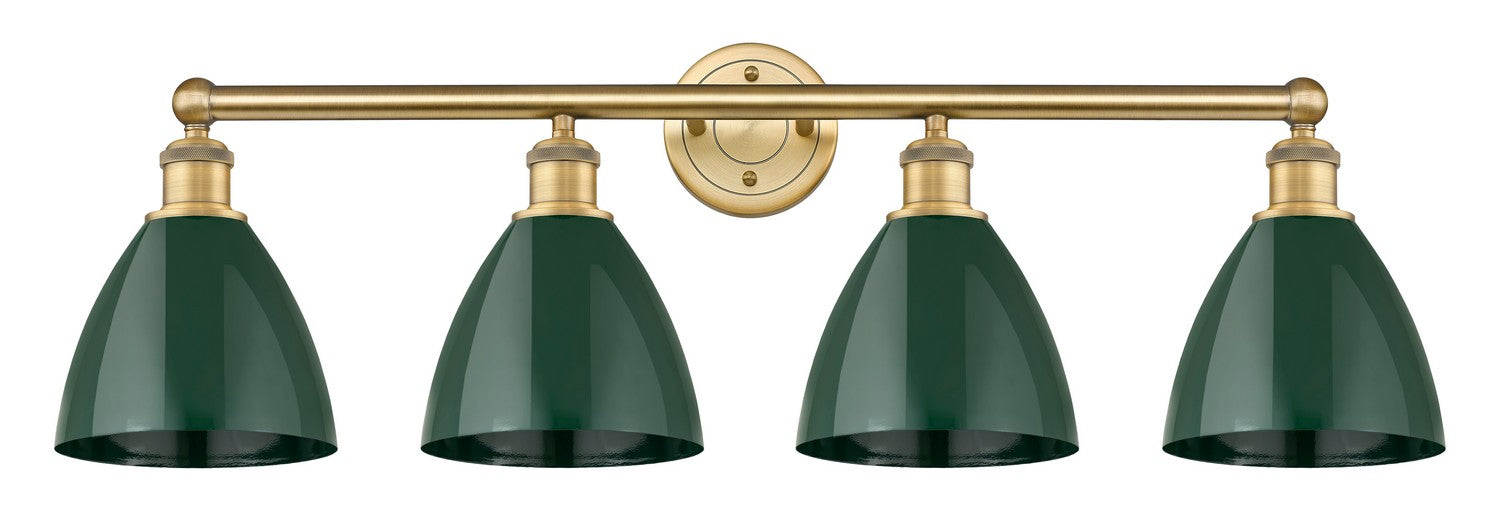 Innovations - 616-4W-BB-MBD-75-GR - Four Light Bath Vanity - Downtown Urban - Brushed Brass