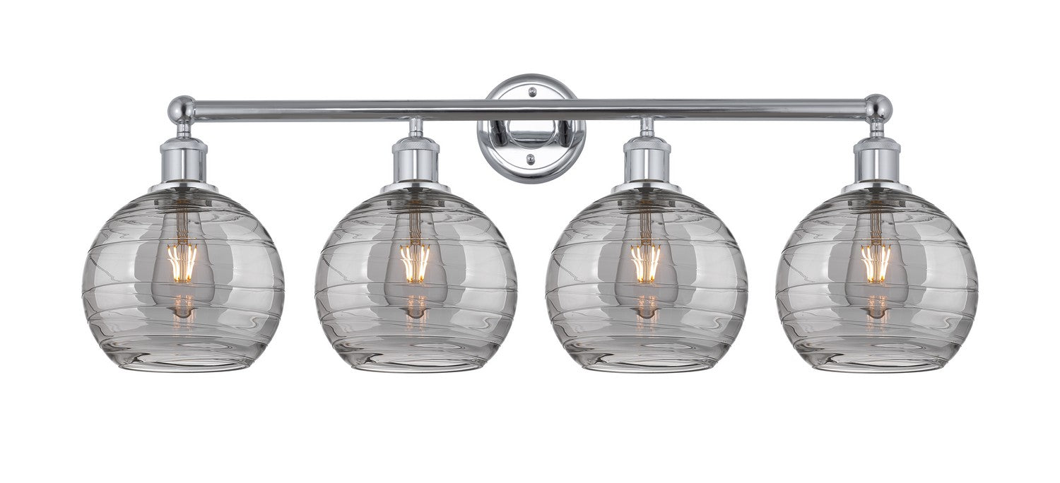 Innovations - 616-4W-PC-G1213-8SM - Four Light Bath Vanity - Downtown Urban - Polished Chrome