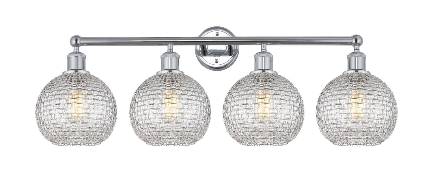 Innovations - 616-4W-PC-G122C-8CL - Four Light Bath Vanity - Downtown Urban - Polished Chrome