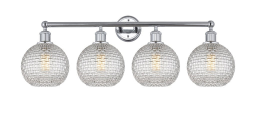 Edison Four Light Bath Vanity Polished Chrome