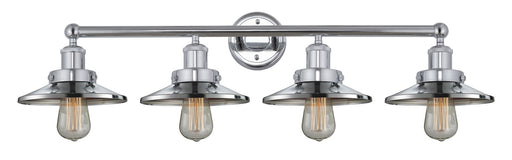 Edison Four Light Bath Vanity Polished Chrome