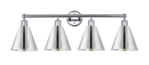 Edison Four Light Bath Vanity Polished Chrome
