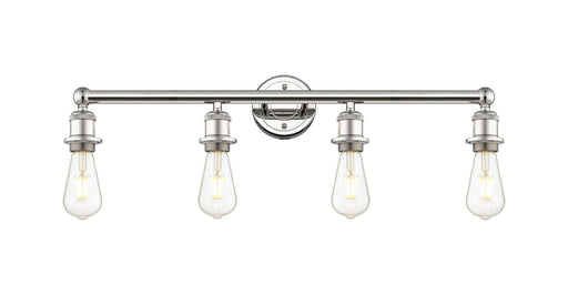 Edison Four Light Bath Vanity Polished Nickel
