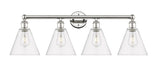 Innovations - 616-4W-PN-GBC-82 - Four Light Bath Vanity - Downtown Urban - Polished Nickel
