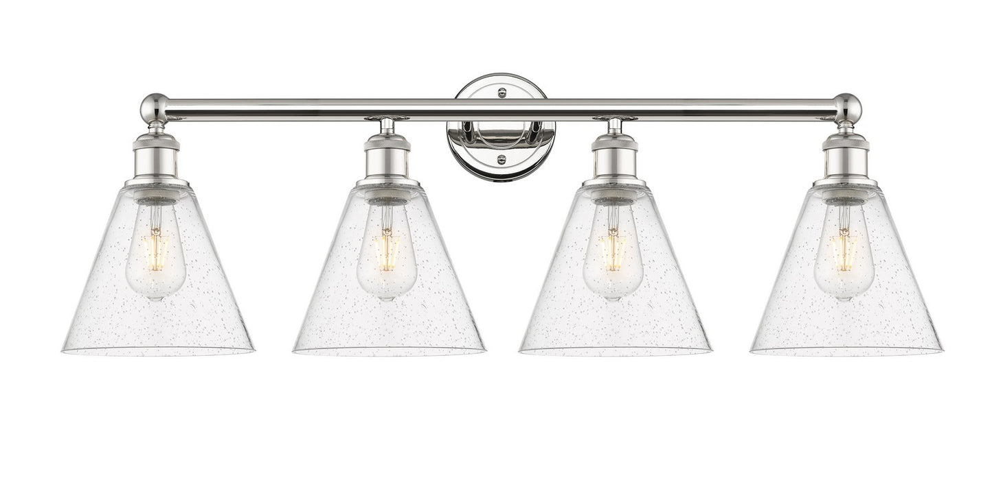 Innovations - 616-4W-PN-GBC-84 - Four Light Bath Vanity - Downtown Urban - Polished Nickel