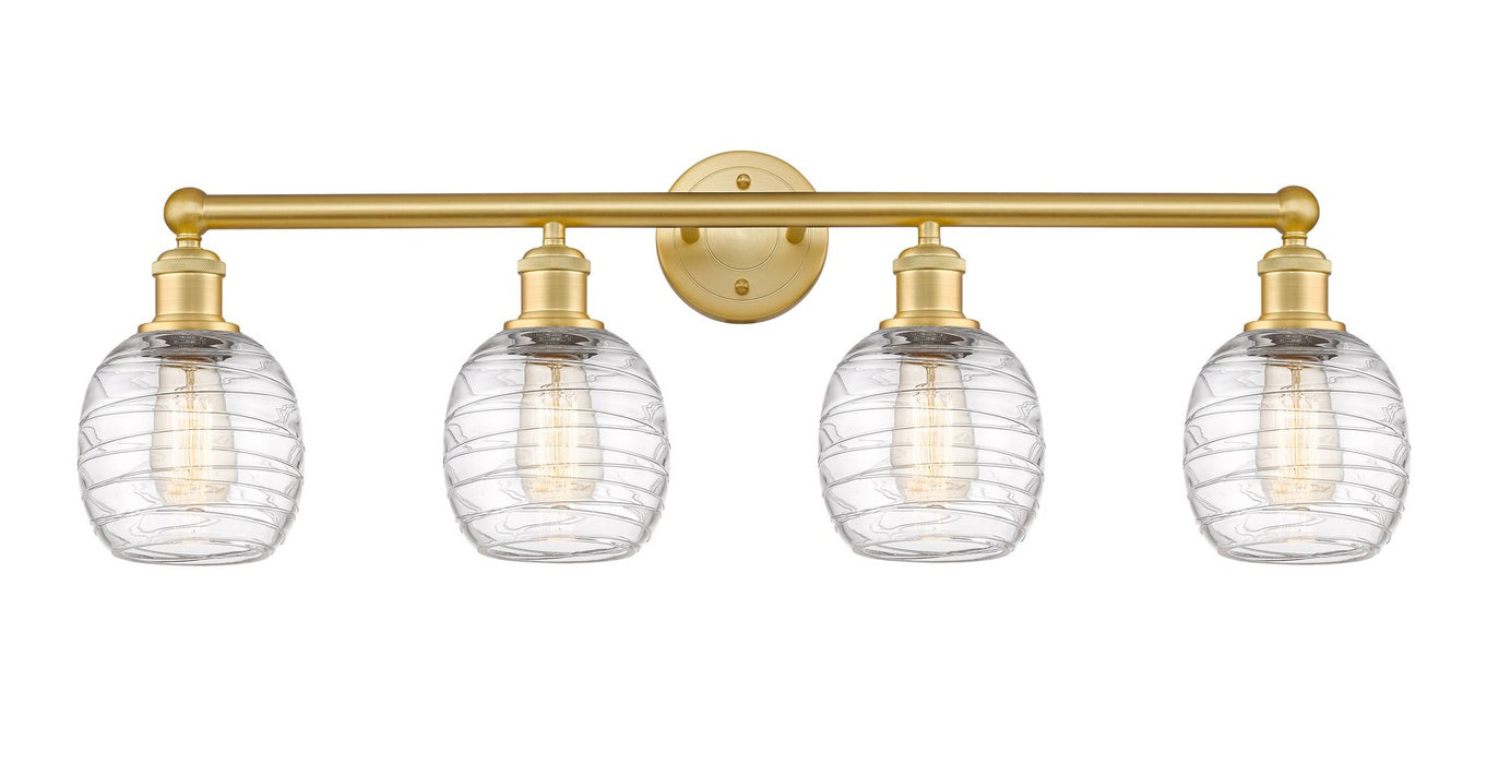 Innovations - 616-4W-SG-G1013 - Four Light Bath Vanity - Edison - Satin Gold