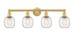 Innovations - 616-4W-SG-G1013 - Four Light Bath Vanity - Edison - Satin Gold