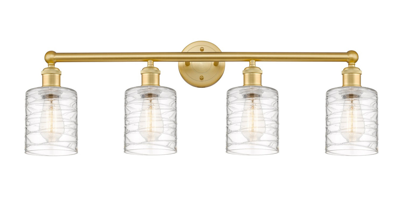 Innovations - 616-4W-SG-G1113 - Four Light Bath Vanity - Edison - Satin Gold