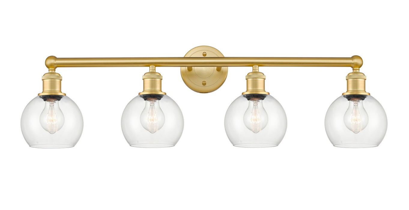 Innovations - 616-4W-SG-G122-6 - Four Light Bath Vanity - Edison - Satin Gold