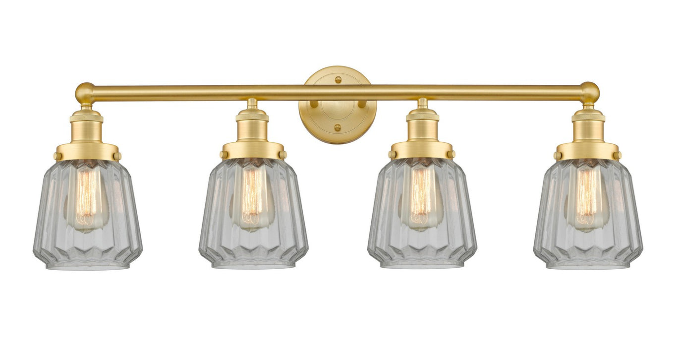 Innovations - 616-4W-SG-G142 - Four Light Bath Vanity - Edison - Satin Gold