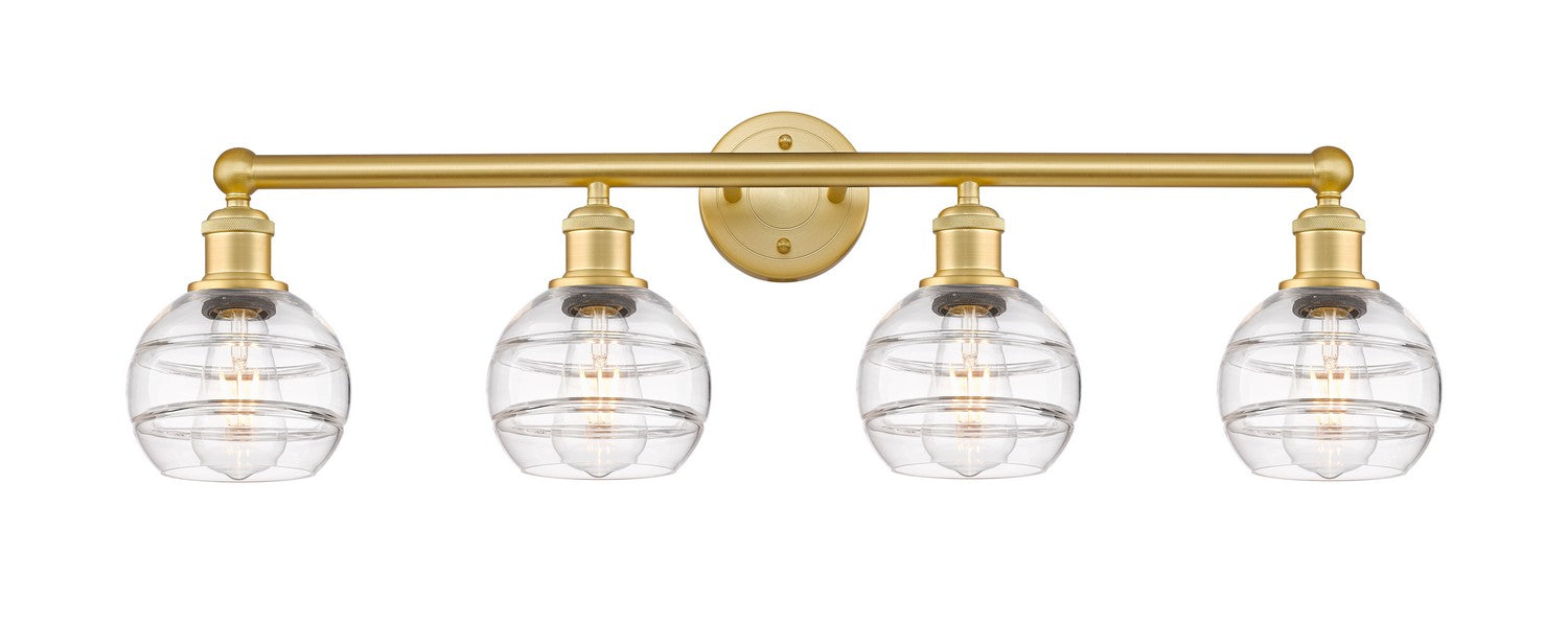 Innovations - 616-4W-SG-G556-6CL - Four Light Bath Vanity - Edison - Satin Gold