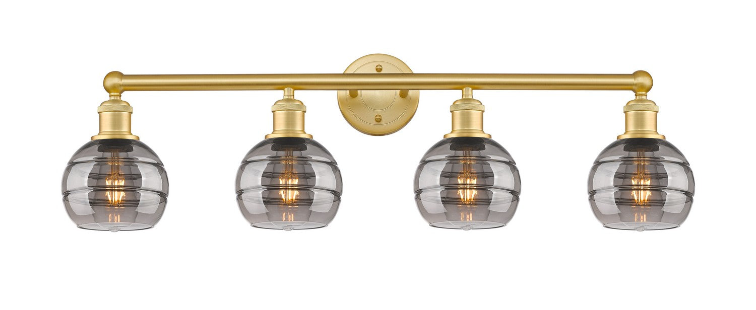 Innovations - 616-4W-SG-G556-6SM - Four Light Bath Vanity - Edison - Satin Gold