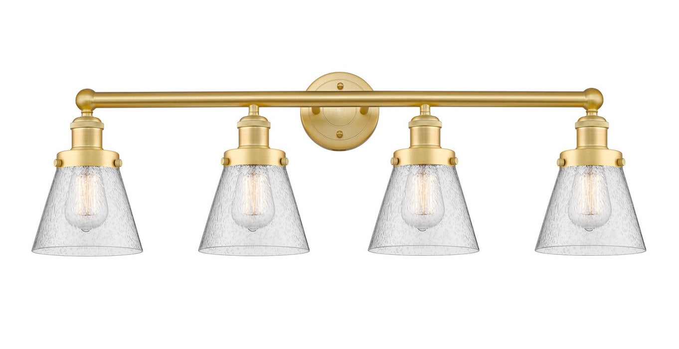 Innovations - 616-4W-SG-G64 - Four Light Bath Vanity - Edison - Satin Gold