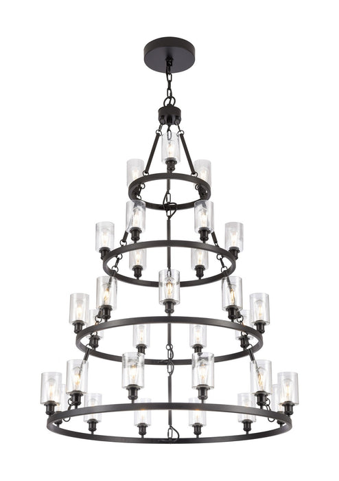 Innovations - 820345-BK-G804 - 30 Light Chandelier - Ballston - Matte Black