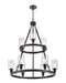 Innovations - 8203-BK-G804 - Nine Light Chandelier - Ballston - Matte Black