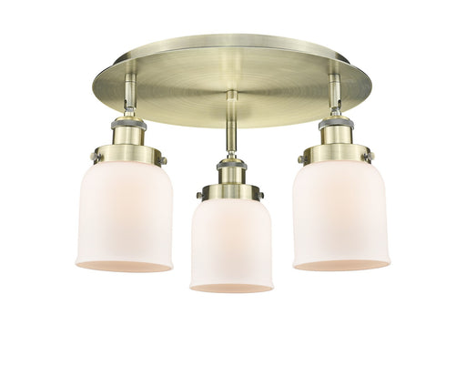 Downtown Urban Three Light Flush Mount