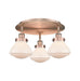 Innovations - 916-3C-AC-G321 - Three Light Flush Mount - Downtown Urban - Antique Copper