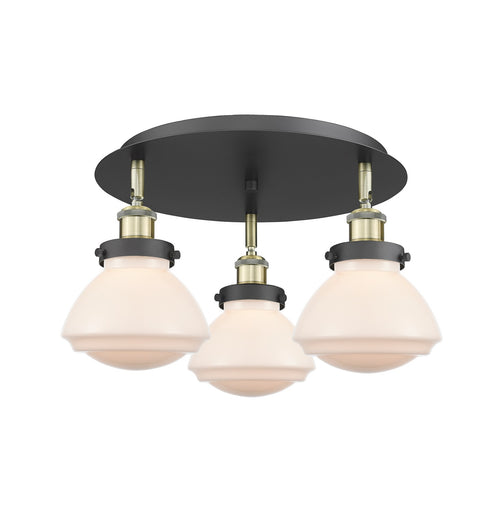 Downtown Urban Three Light Flush Mount