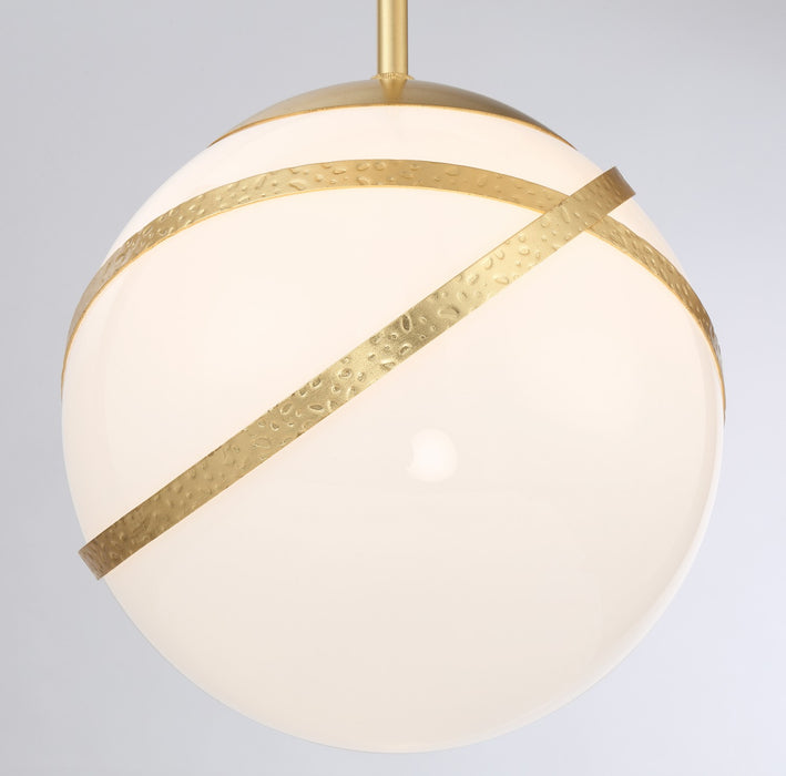 Minka-Lavery - 5433-853 - Three Light Pan Pendant - Batignolles - Spring Gold Leaf