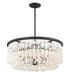 Minka-Lavery - 6705-66 - Five Light Chandelier - Shimmering Elegance - Sand Coal