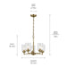 Kichler - 44030NBR - Five Light Chandelier - Winslow - Natural Brass