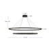 Kuzco Lighting - CH79253-BK - LED Chandelier - Ovale - Black