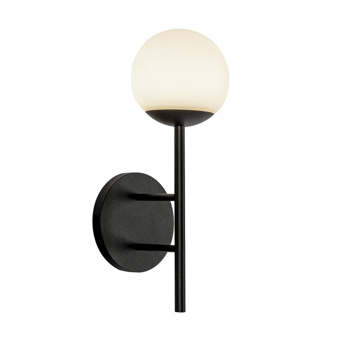 Kuzco Lighting - EW78513-BK/OP - LED Exterior Wall Mount - Claremont - Black/Opal Glass