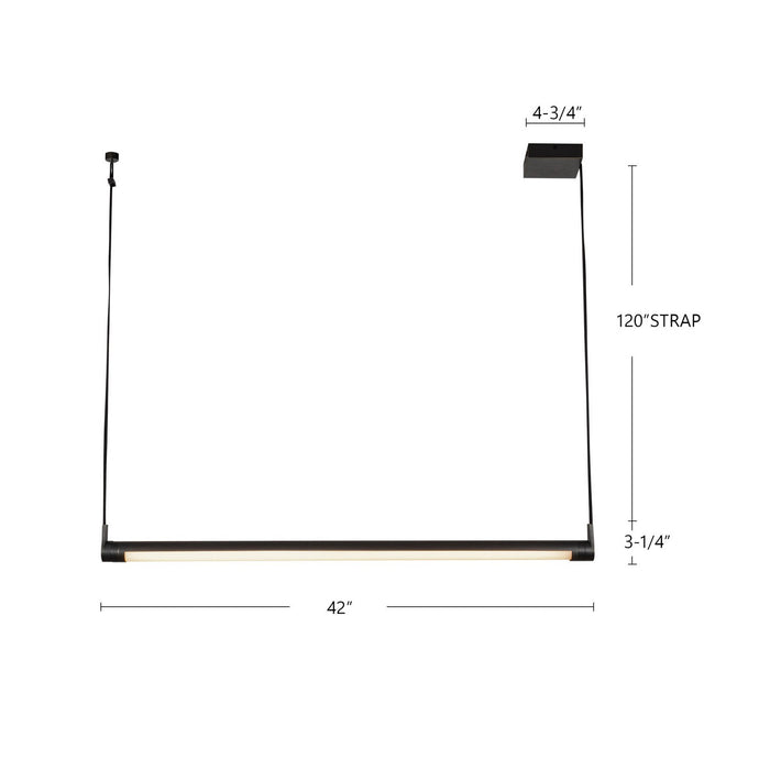 Kuzco Lighting - LP46841-UB - LED Linear Pendant - Laurence - Urban Bronze