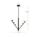 Kuzco Lighting - PD55520-BK/OP - LED Pendant - Juniper - Black/Opal Glass