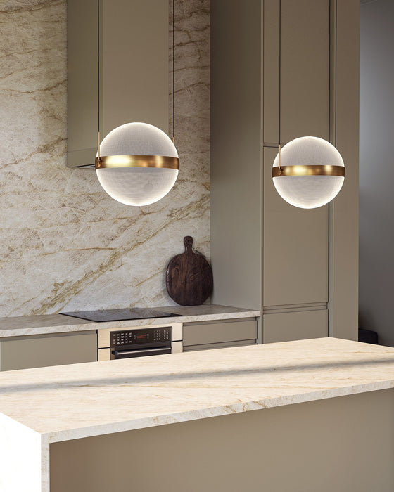 Kuzco Lighting - PD75912-BG/LG-3CCT - LED Pendant - Pisces - Brushed Gold/Light Guide