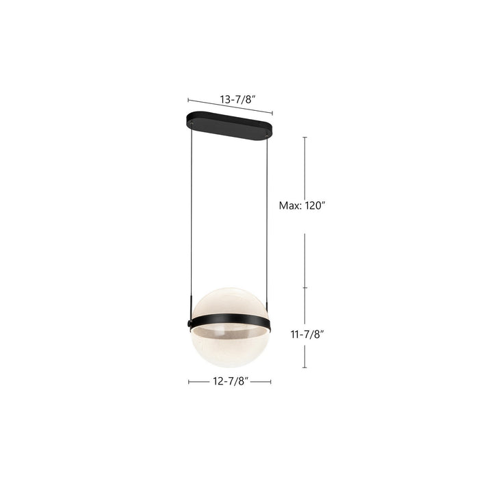 Kuzco Lighting - PD75912-BK/LG-3CCT - LED Pendant - Pisces - Black/Light Guide