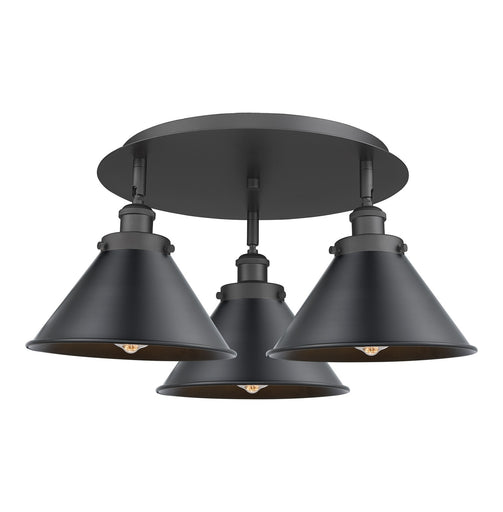 Downtown Urban Three Light Flush Mount