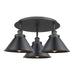 Innovations - 916-3C-BK-M10-BK - Three Light Flush Mount - Downtown Urban - Matte Black